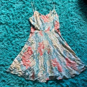 Flower print sun dress